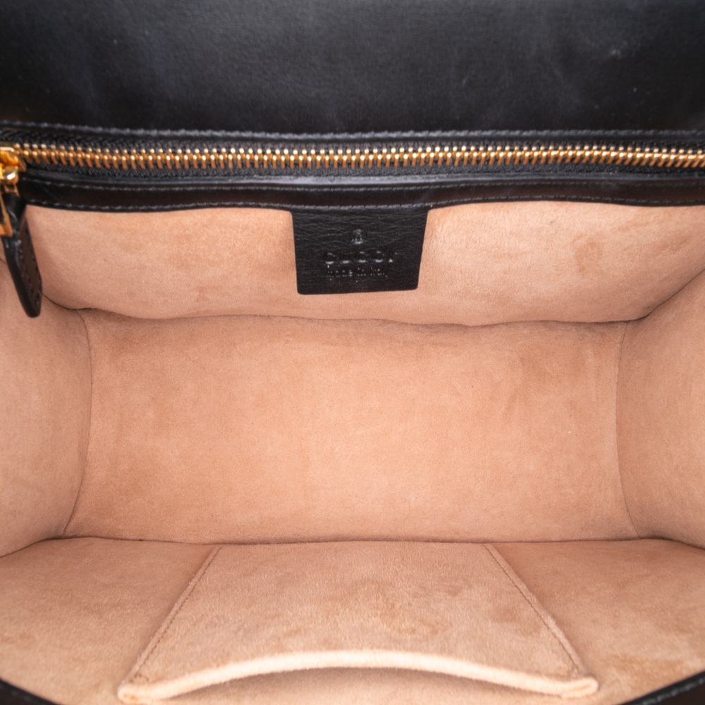 Pre-Loved Gucci Small Canvas Brocade Sylvie Satchel - Picture 4 of 11